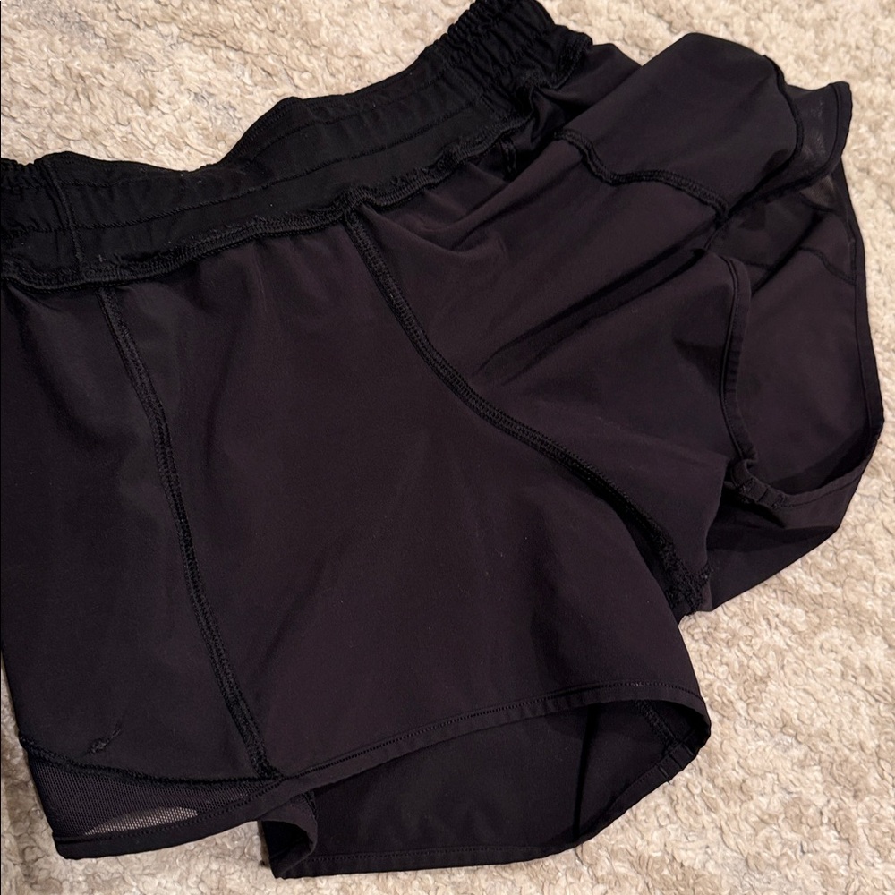 Lululemon Black Athletic Shorts Size 4 - Picture 10 of 10